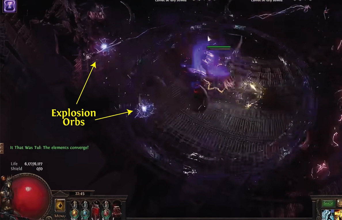 Взрывы сфер Повелителя Разлома